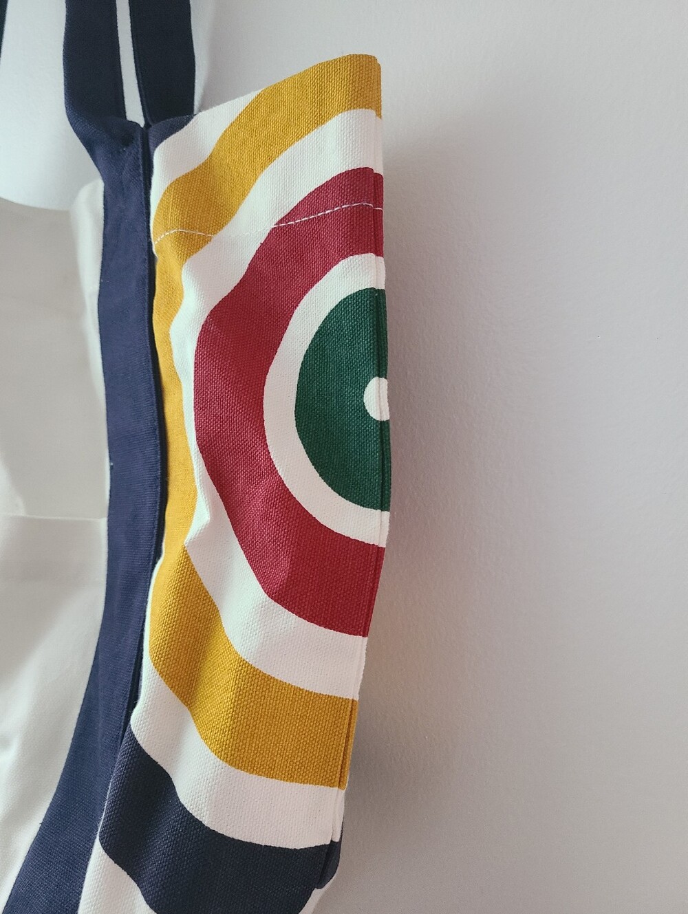 Hudson's Bay Company Stripes White Canvas Tote Bag - Picture 2 of 6